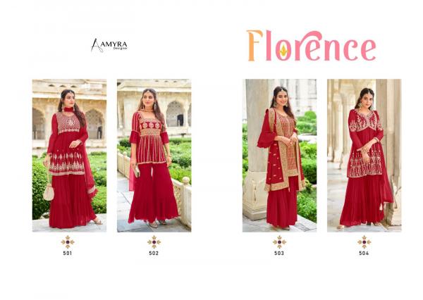 Amyra Florence Georgette Exclusive Embroidery Designer Salwar suit